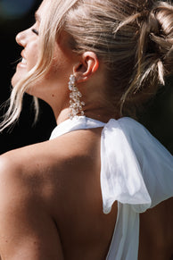 Petal and Pup USA ACCESSORIES Annalise Pearl Earrings - Gold One Size