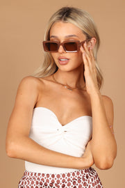 Petal and Pup USA ACCESSORIES Annia Sunglasses - Latte One Size