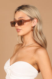 Petal and Pup USA ACCESSORIES Annia Sunglasses - Latte One Size