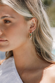 Petal and Pup USA ACCESSORIES Antigoni Hoop Earrings - Gold/Multi One Size