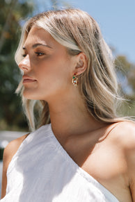 Petal and Pup USA ACCESSORIES Antigoni Hoop Earrings - Gold/Multi One Size