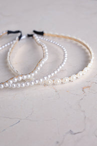 Petal and Pup USA ACCESSORIES Carolina 3 Pack Headband - Pearl One Size