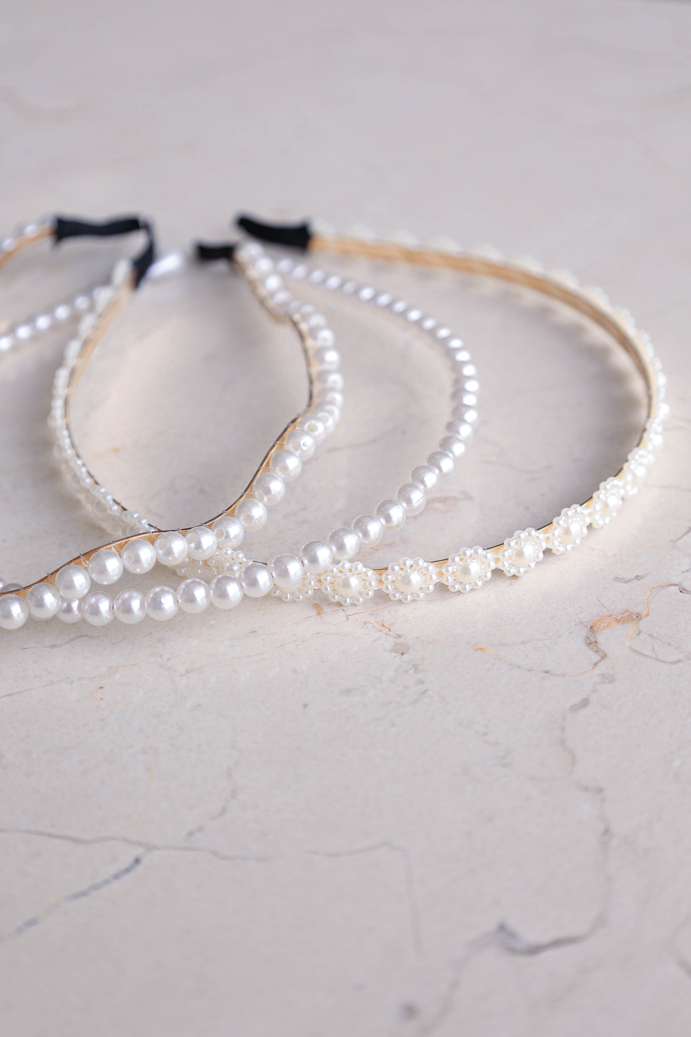 Petal and Pup USA ACCESSORIES Carolina 3 Pack Headband - Pearl One Size