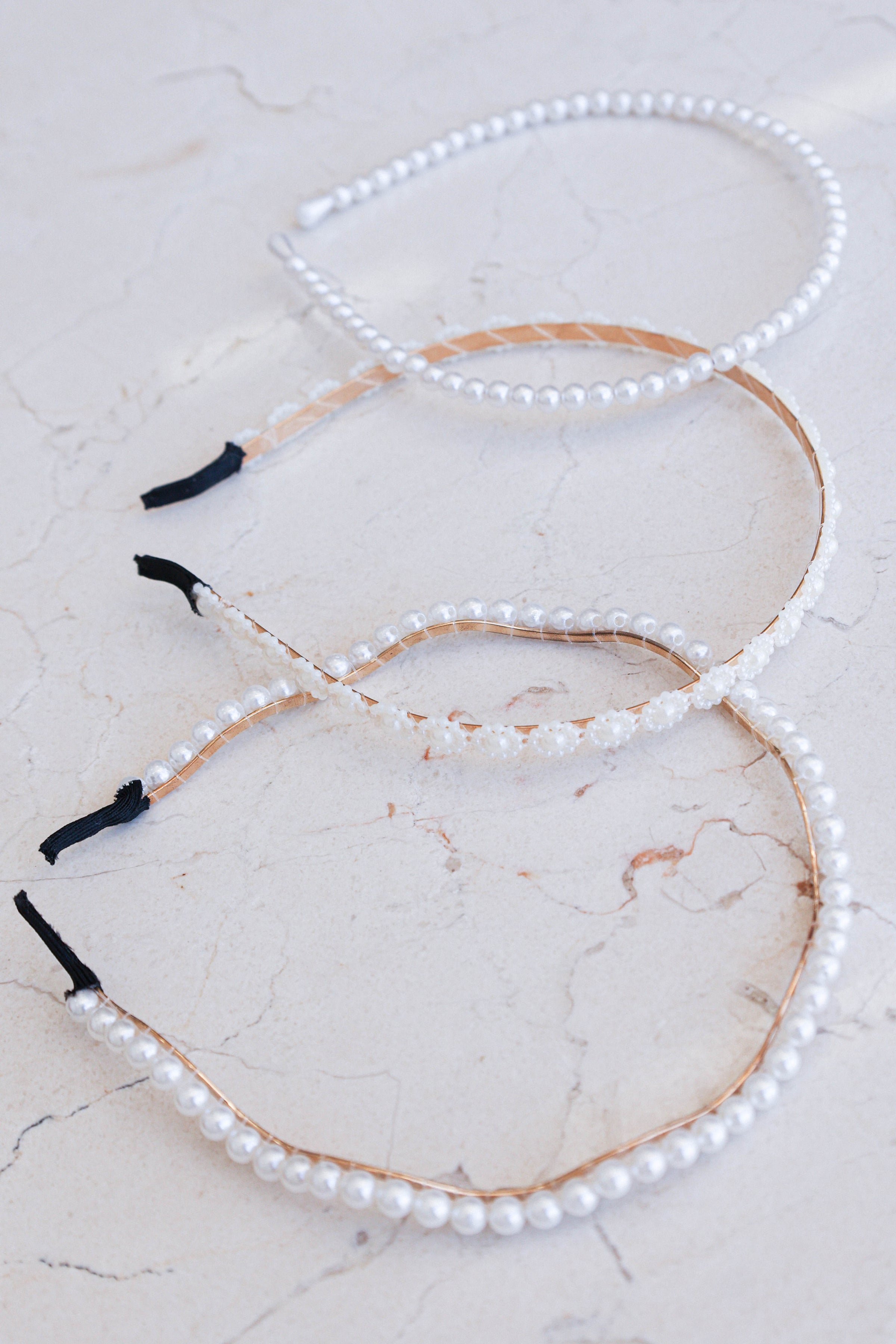 Petal and Pup USA ACCESSORIES Carolina 3 Pack Headband - Pearl One Size