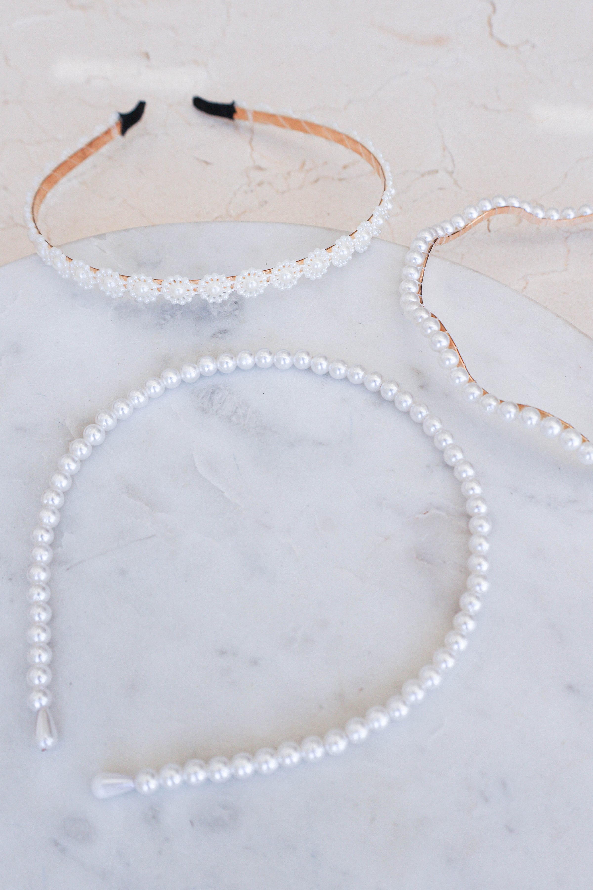 Petal and Pup USA ACCESSORIES Carolina 3 Pack Headband - Pearl One Size