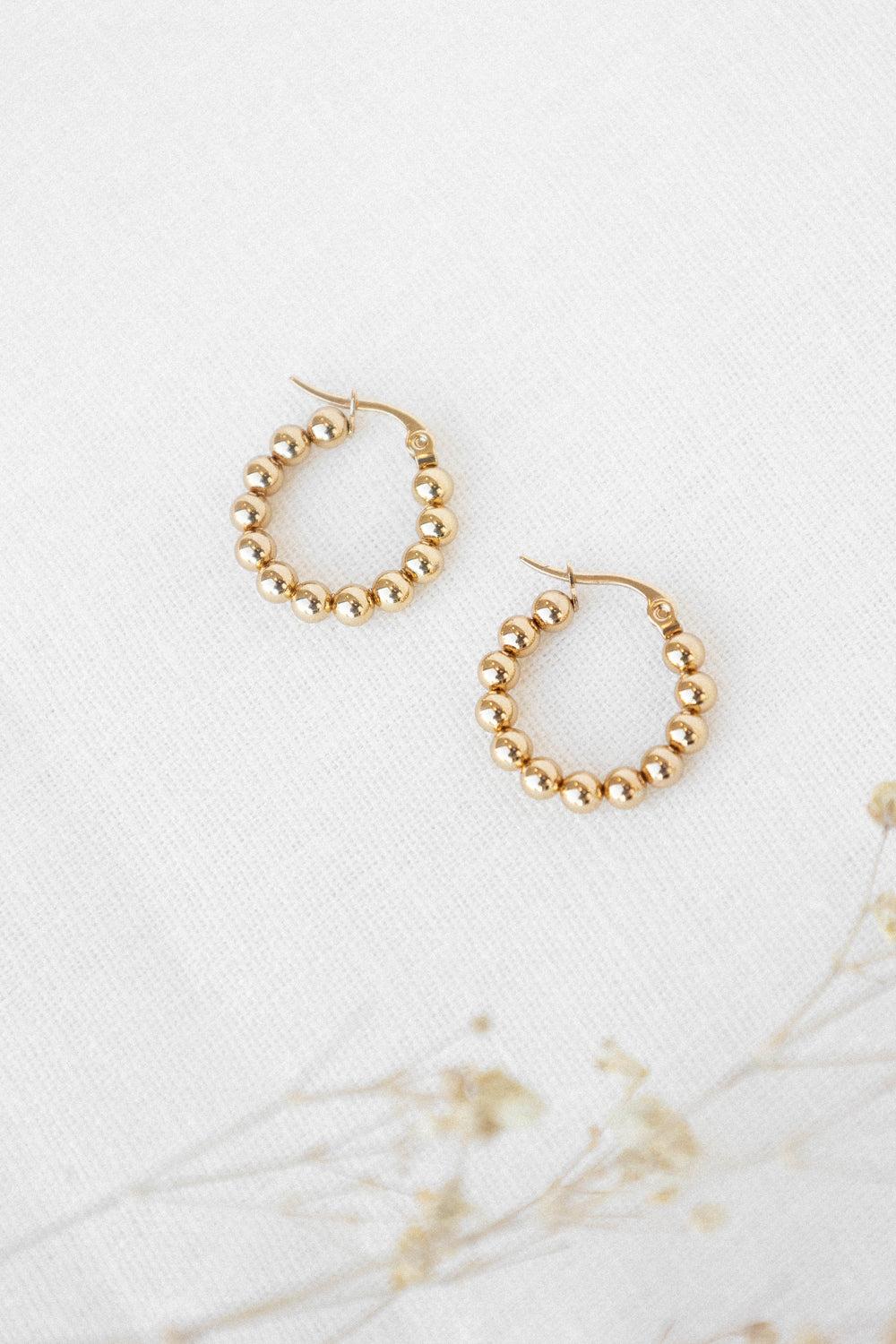 Petal and Pup USA ACCESSORIES Chloe Hoop Earrings - Gold One Size