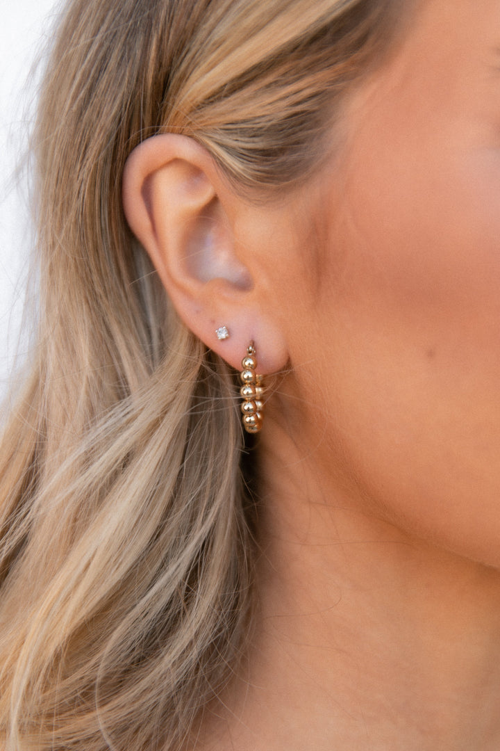 Chloe Hoop Earrings Gold Petal & Pup USA