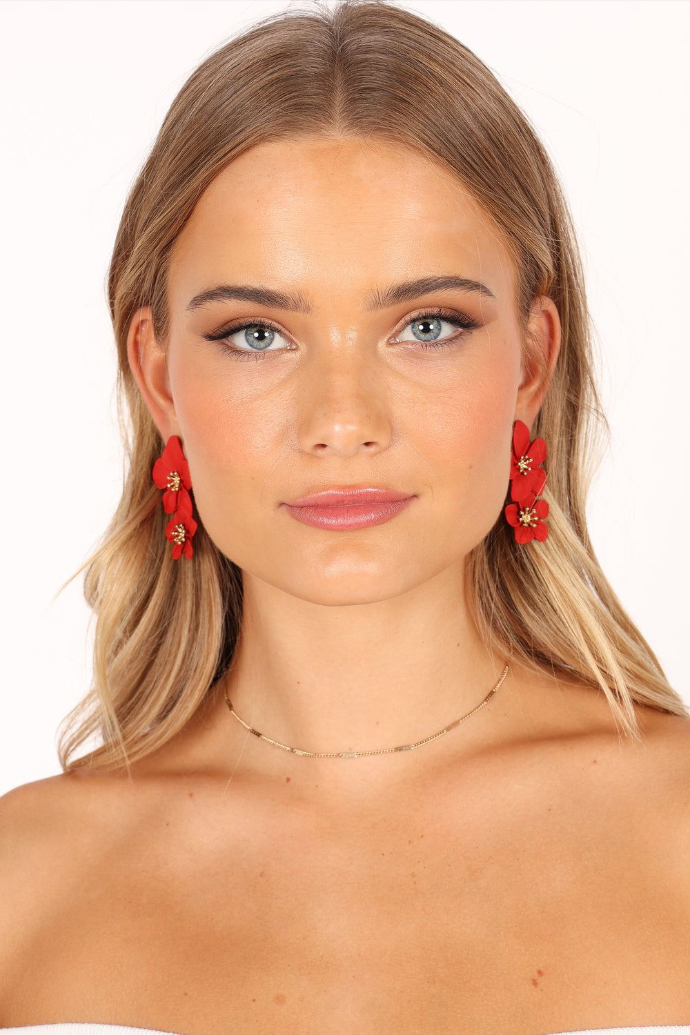 Petal and Pup USA ACCESSORIES Claret Statement Earrings - Red One Size