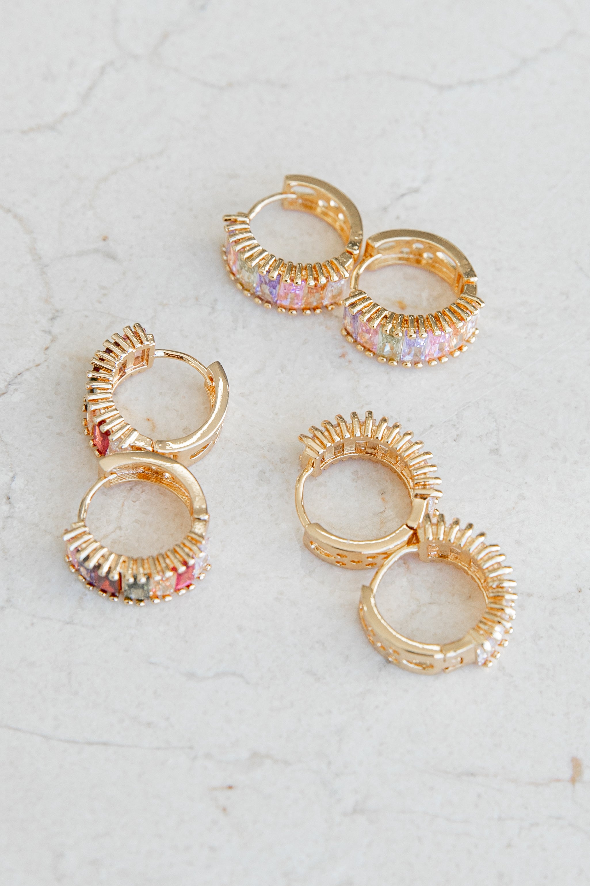 Petal and Pup USA ACCESSORIES Isla 3 Pack Earrings Set - Multi One Size