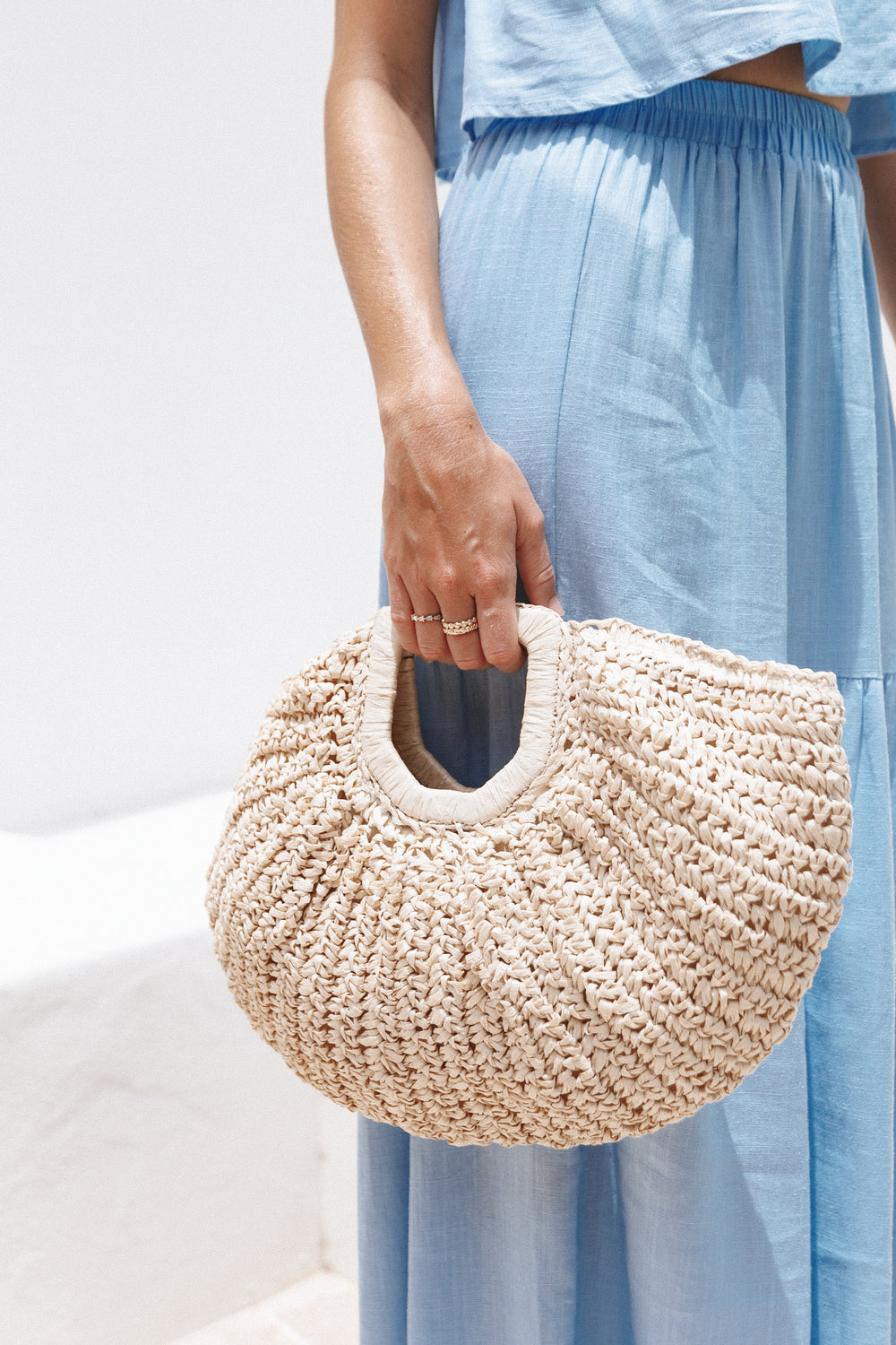 Luna Straw Bag - Natural - Petal & Pup USA