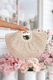 Petal and Pup USA ACCESSORIES Luna Straw Bag - Natural One Size