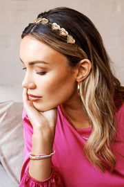 Petal and Pup USA ACCESSORIES Mi Amore Headband - Gold One Size