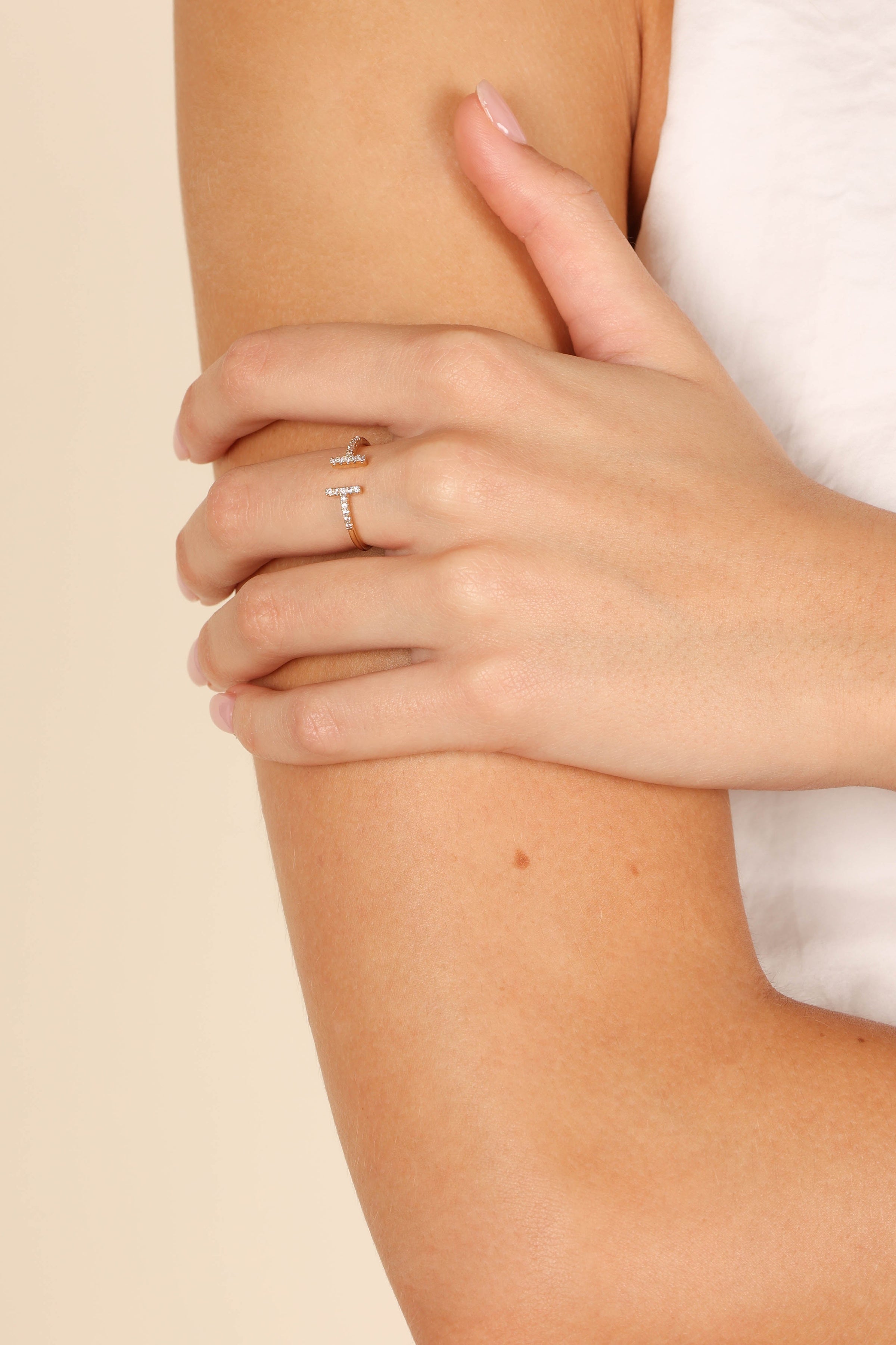 Petal and Pup USA ACCESSORIES Mila Embellished Ring - Gold One Size