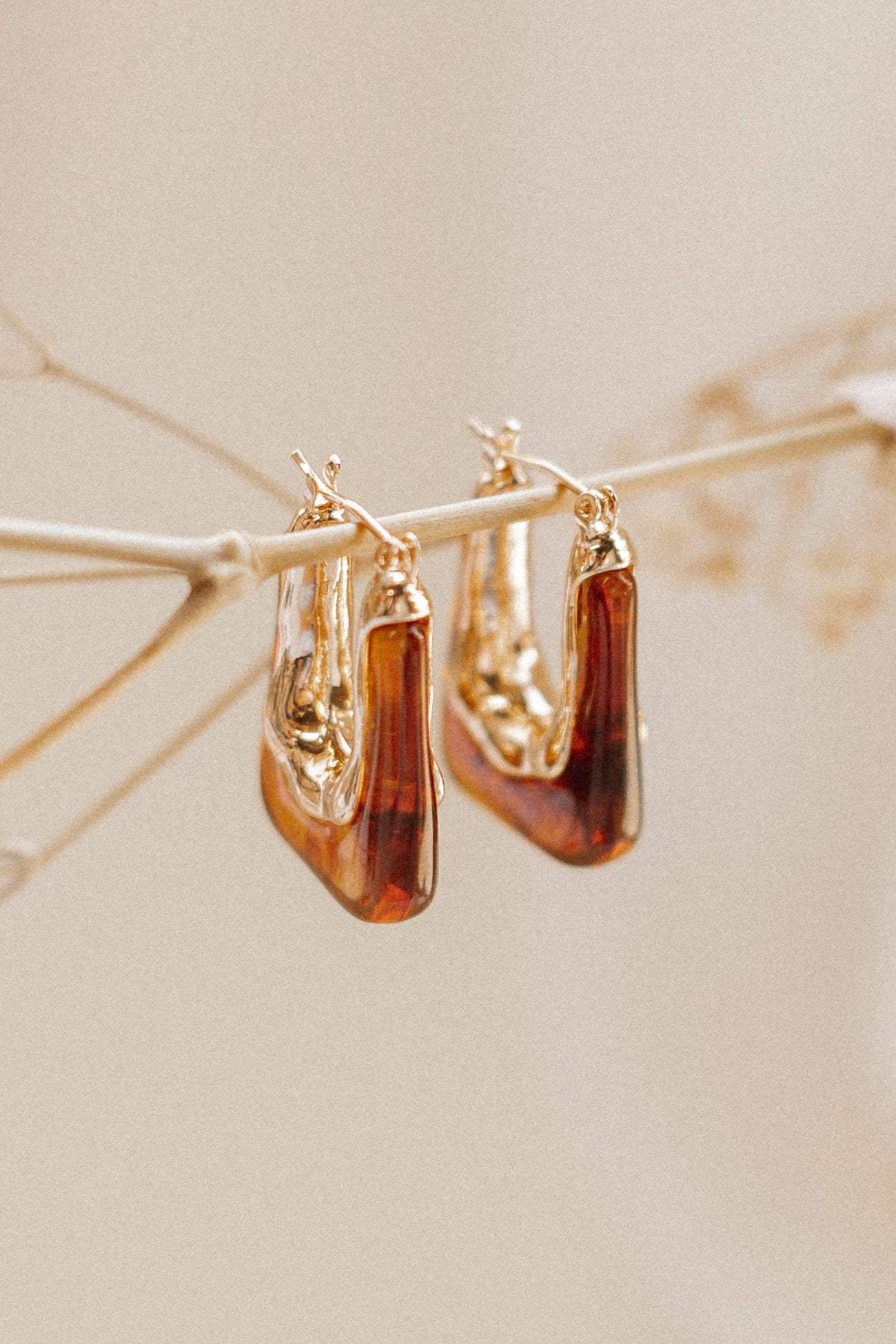 Petal and Pup USA ACCESSORIES Minsi Earrings - Brown One Size