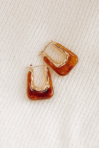 Petal and Pup USA ACCESSORIES Minsi Earrings - Brown One Size