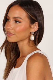 Petal and Pup USA ACCESSORIES Montague Drop Earrings - Gold One Size