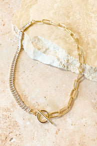 ACCESSORIES @Riri Contrast Chain - Gold