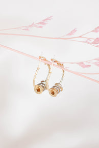 Petal and Pup USA ACCESSORIES Sydney Delicate Hoop Earrings - Gold One Size