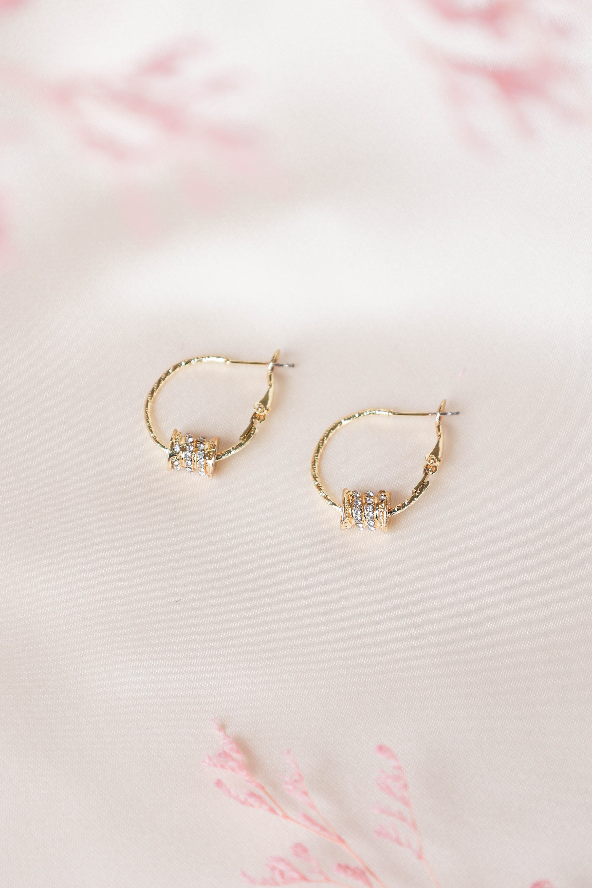 Petal and Pup USA ACCESSORIES Sydney Delicate Hoop Earrings - Gold One Size