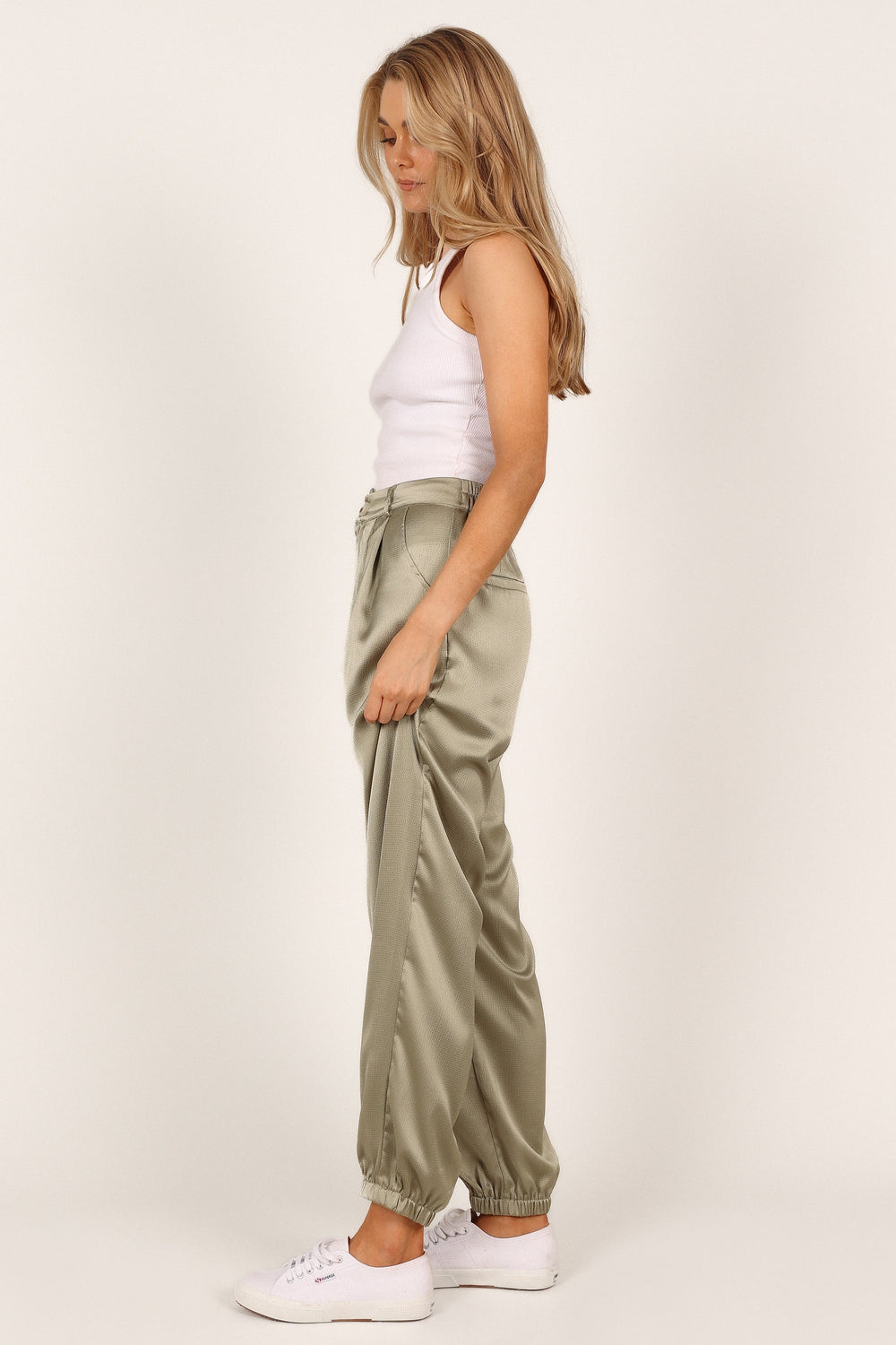 Stretch Satin Jogger Pants curated on LTK  Jogger outfit casual, Silk  joggers, Satin joggers