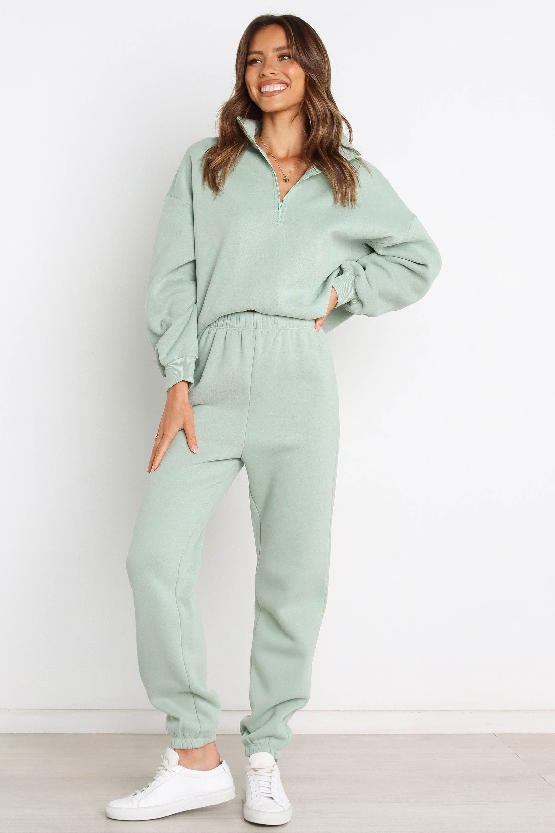 Petal and Pup USA BOTTOMS Braxon Sweat Pants - Sage (sync issue)