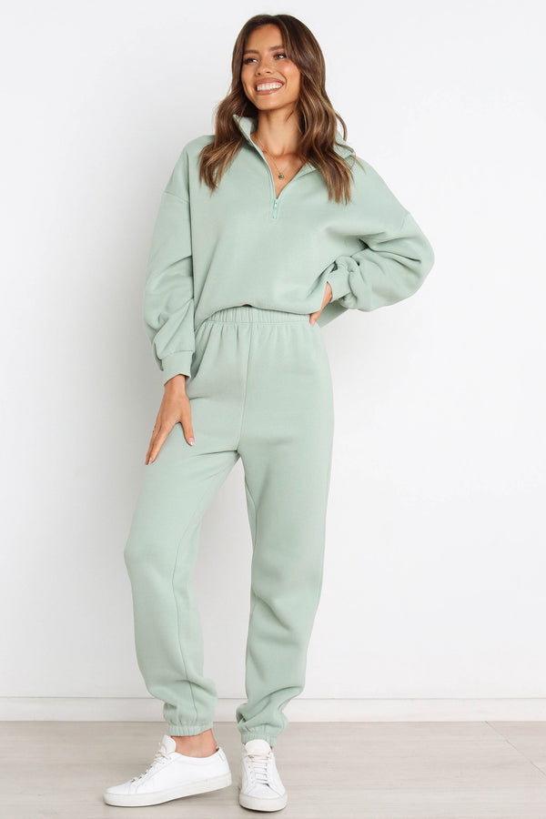 Petal and Pup USA BOTTOMS Braxon Sweat Pants - Sage (sync issue)