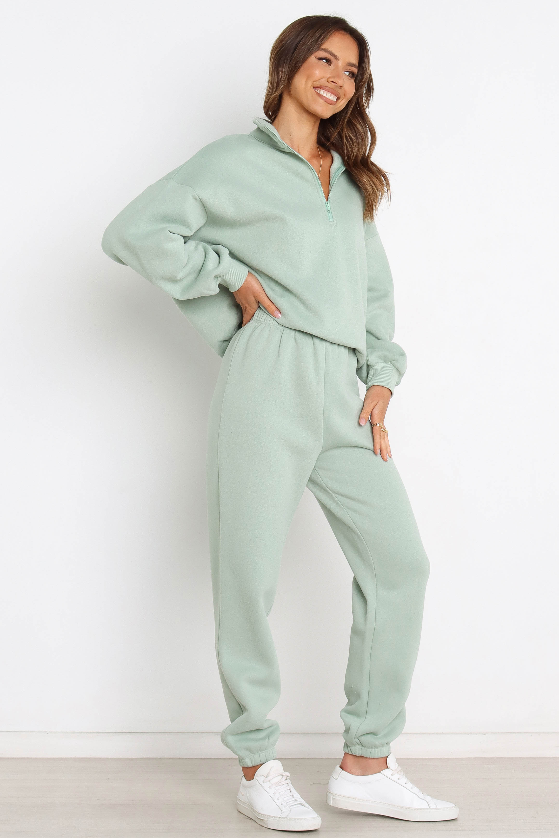 Petal and Pup USA BOTTOMS Braxon Sweat Pants - Sage (sync issue)
