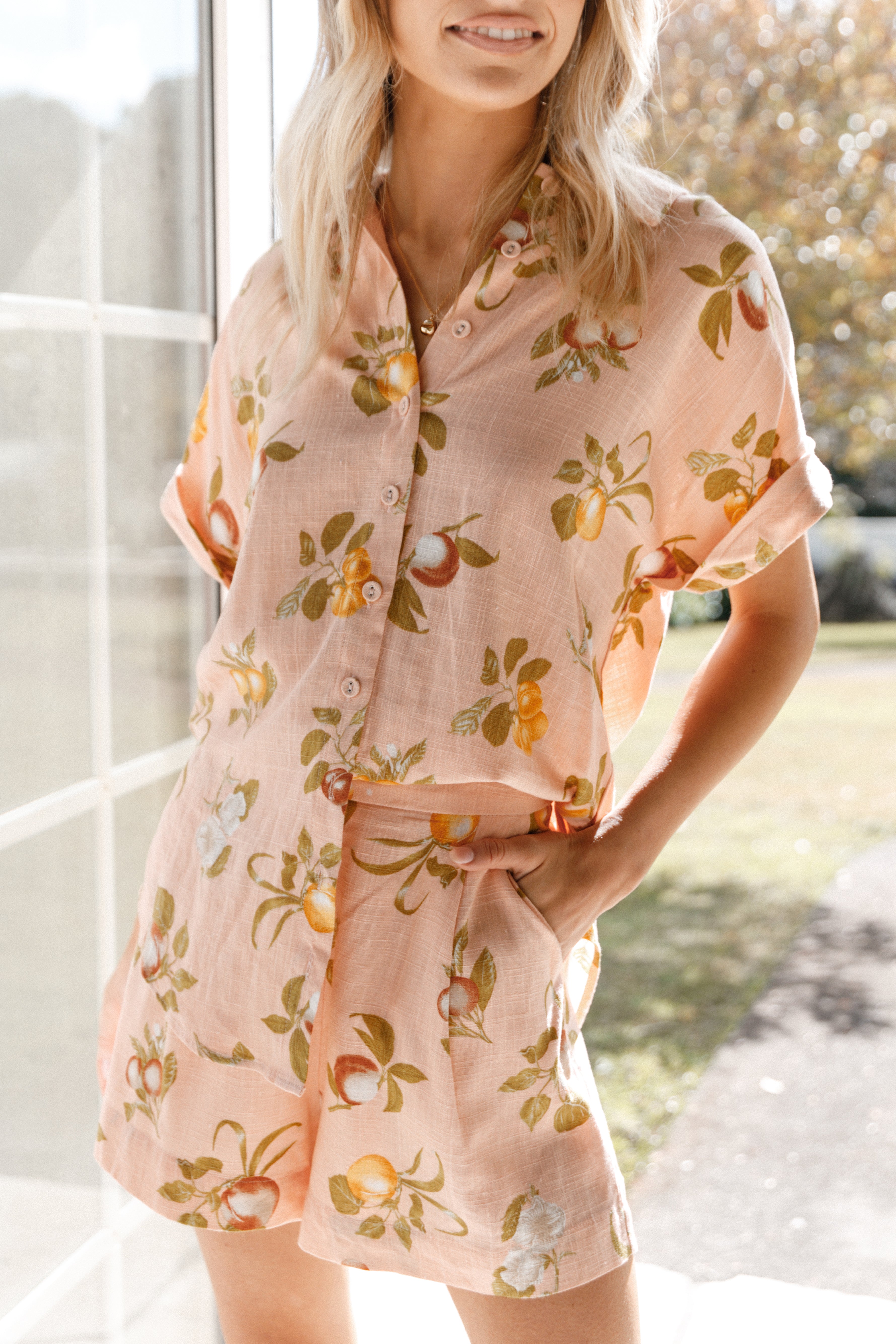 Petal and Pup USA BOTTOMS Cecily Tailored Shorts - Pink Floral