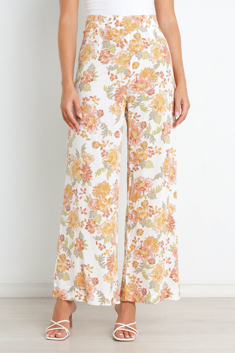 Petal and Pup USA BOTTOMS Gimmie Pants - Cream Floral