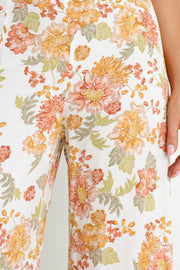 Petal and Pup USA BOTTOMS Gimmie Pants - Cream Floral