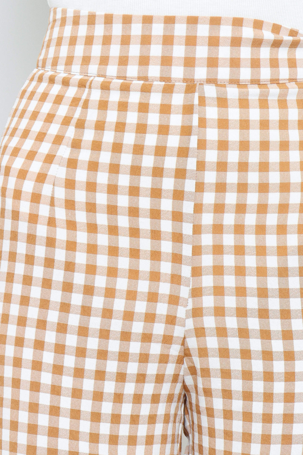 Gimmie Pants - Tan Gingham - Petal & Pup USA