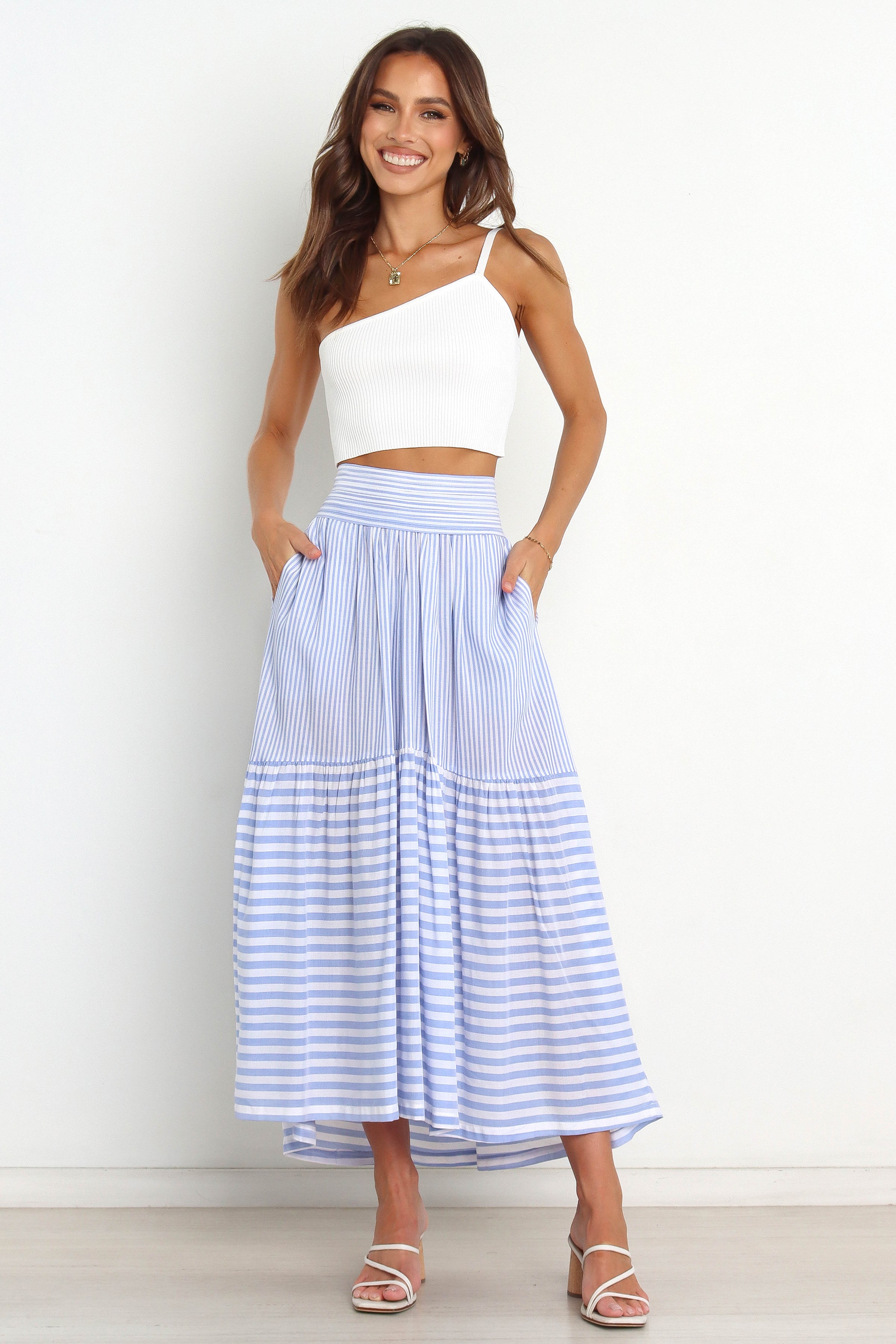 Petal and Pup USA BOTTOMS Gretel Skirt - Blue