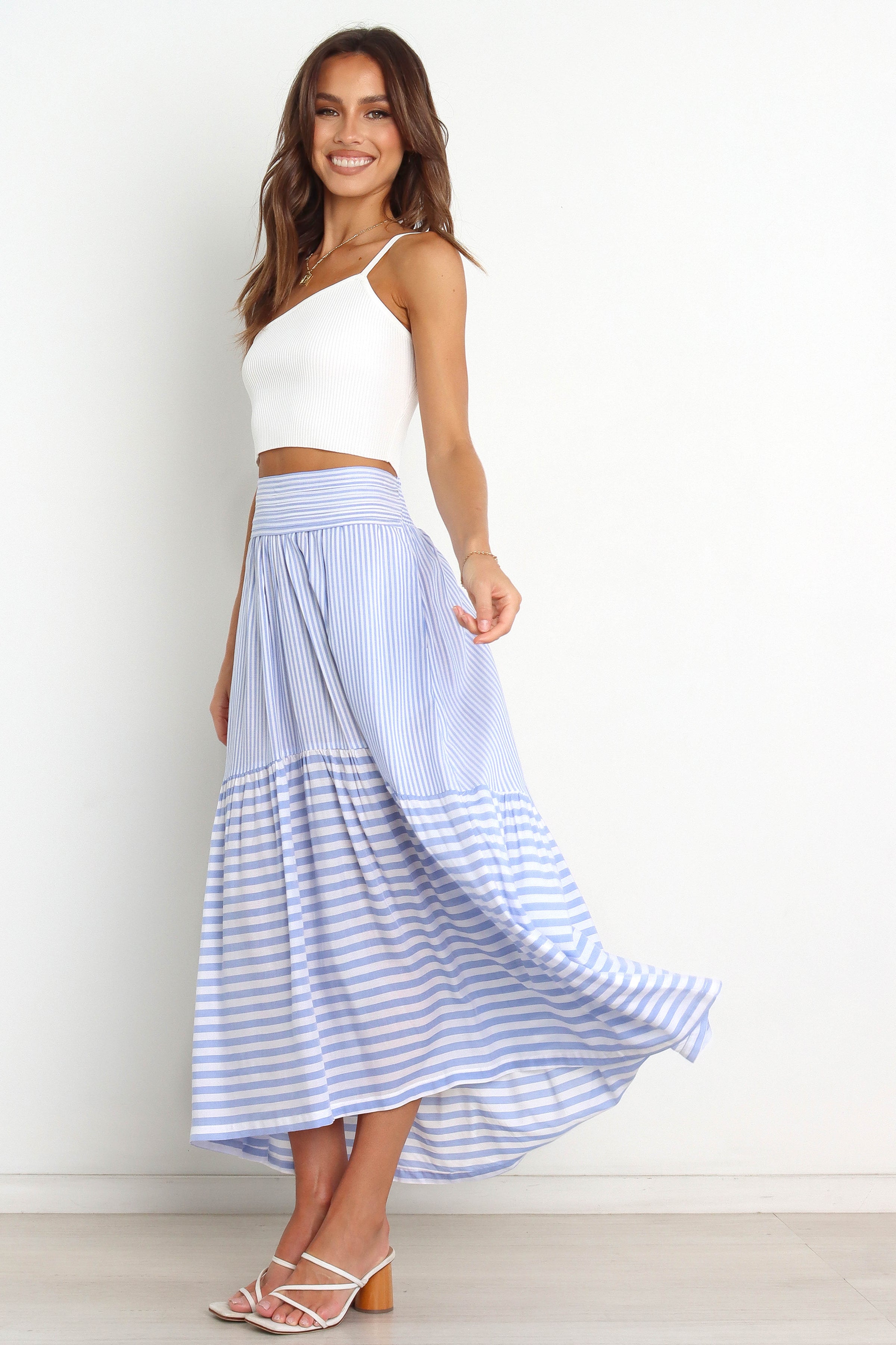 Petal and Pup USA BOTTOMS Gretel Skirt - Blue