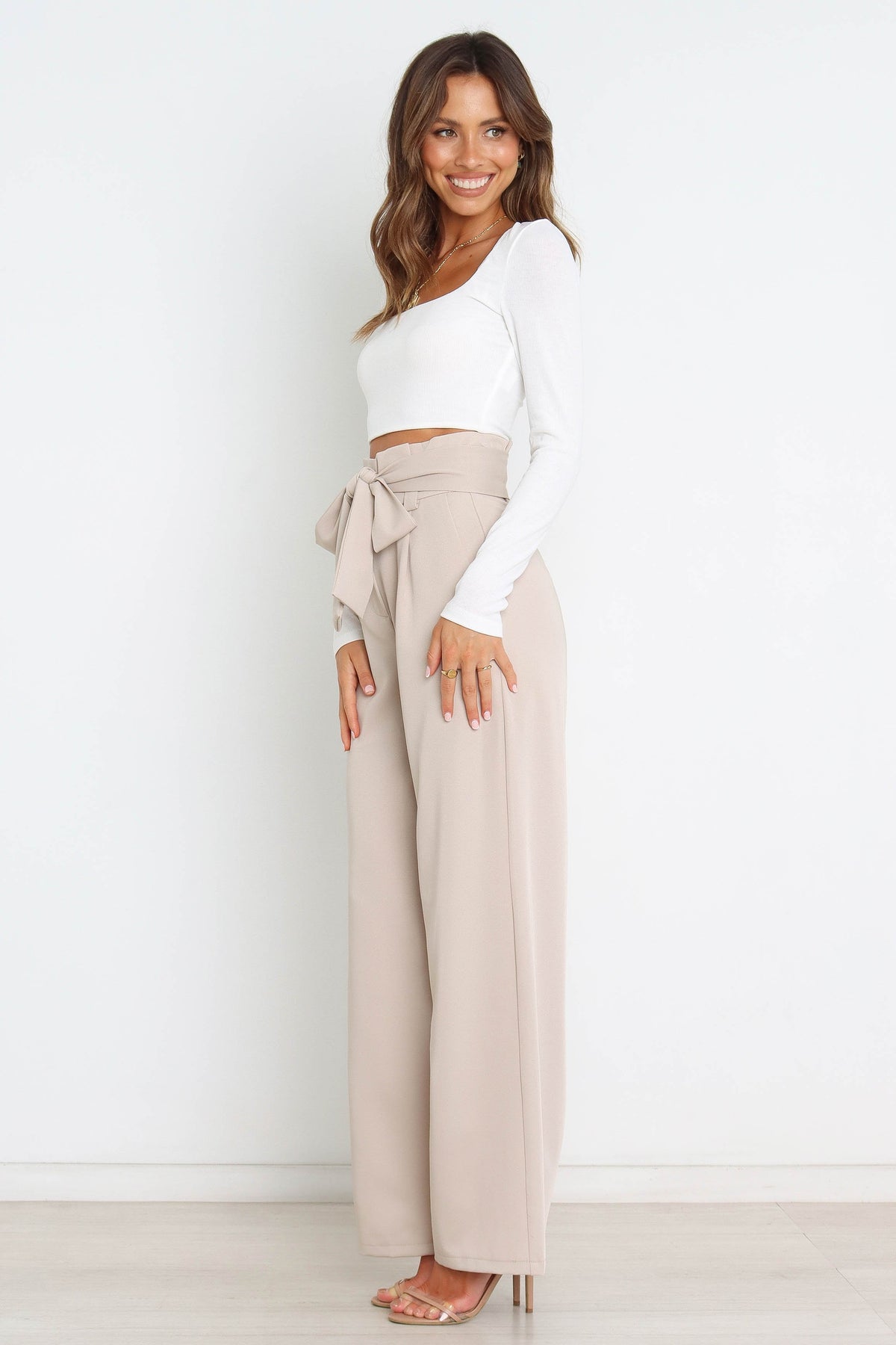 cream color dress pants for women Kieran Pants - Beige