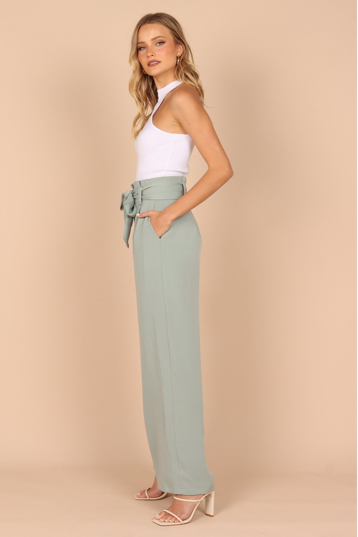 slim fit dress slacks Men's Trousers Sage Green Wedding Suit Pants – Knighthood Store main image 1