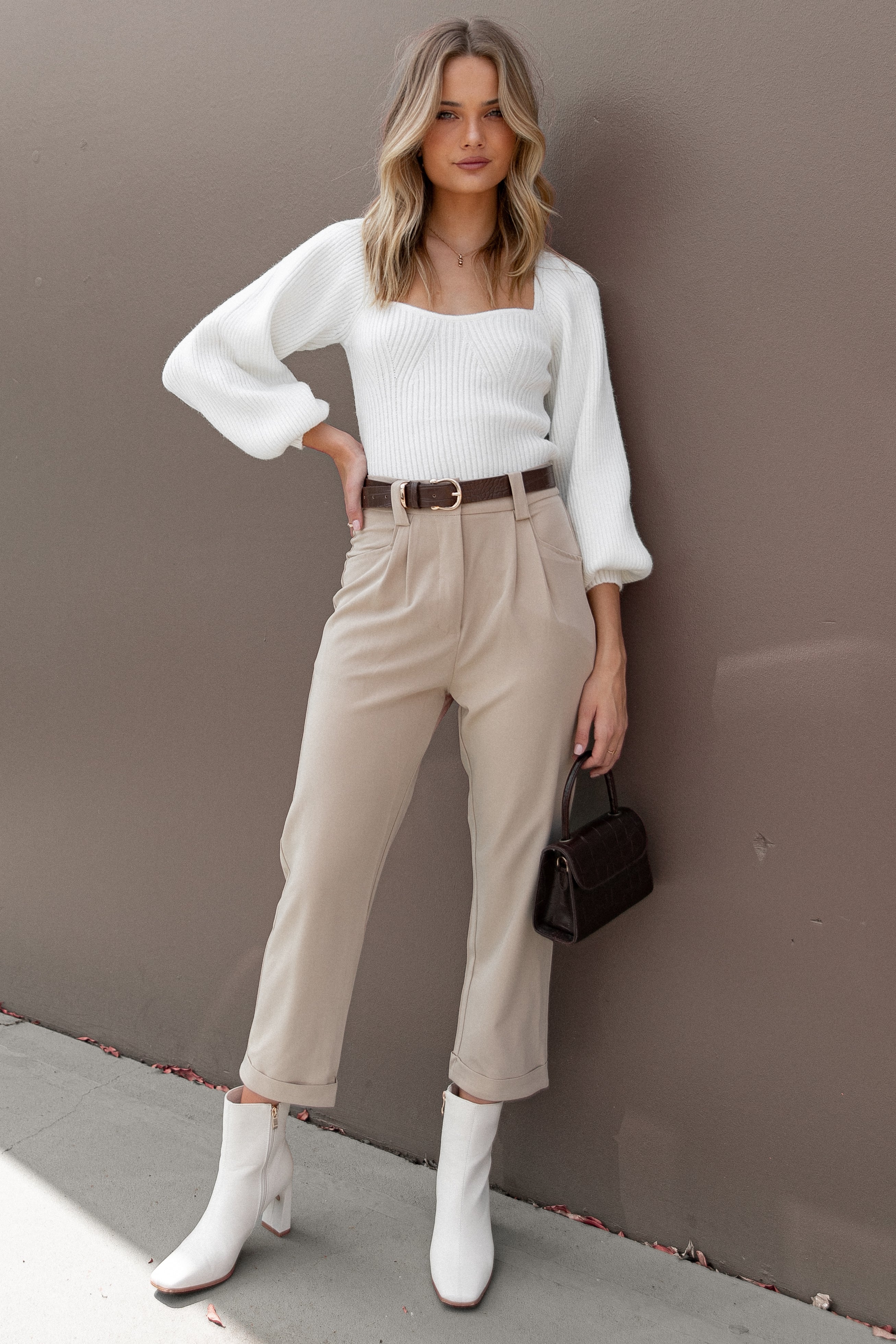 Petal and Pup USA BOTTOMS Lexie Pants - Beige