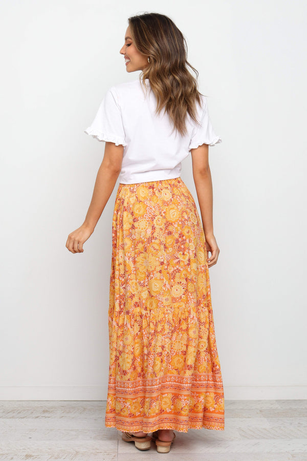 Petal and Pup USA BOTTOMS Nyasa Skirt - Orange