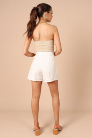 Petal and Pup USA BOTTOMS Roxy Faux Wrap Skort - Ivory