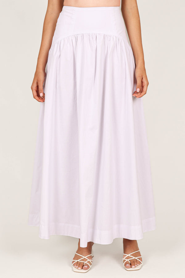 Petal and Pup USA BOTTOMS Savannah Maxi Skirt - White