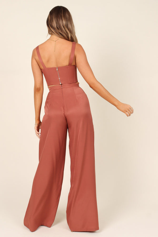 Petal and Pup USA BOTTOMS Seville Pant - Rust