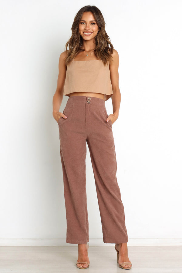 Petal and Pup USA BOTTOMS Springfield Pants - Brown