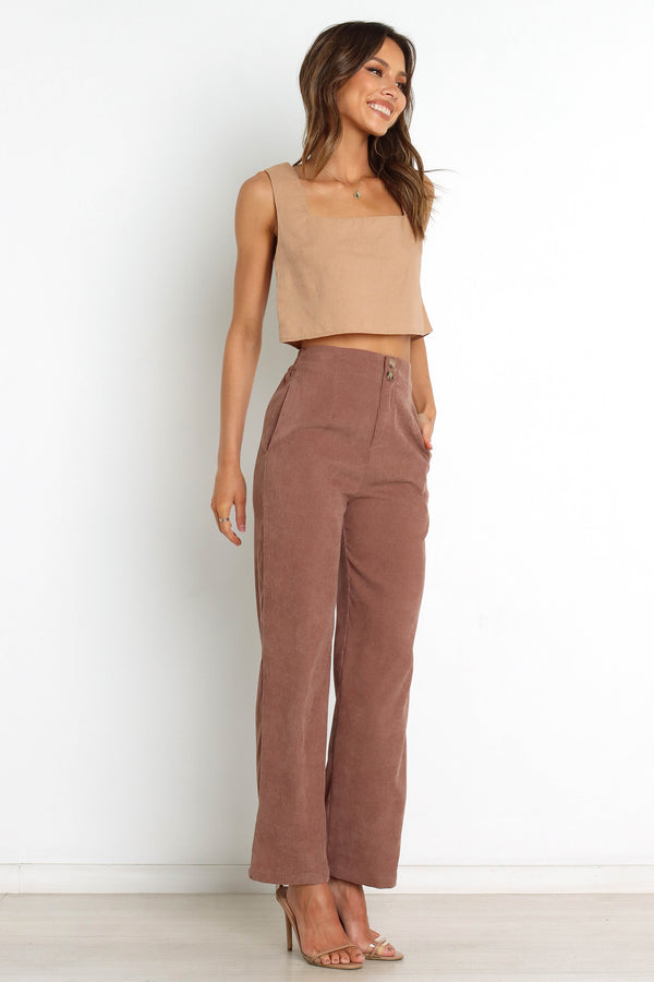 Petal and Pup USA BOTTOMS Springfield Pants - Brown