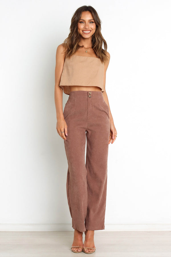 Petal and Pup USA BOTTOMS Springfield Pants - Brown