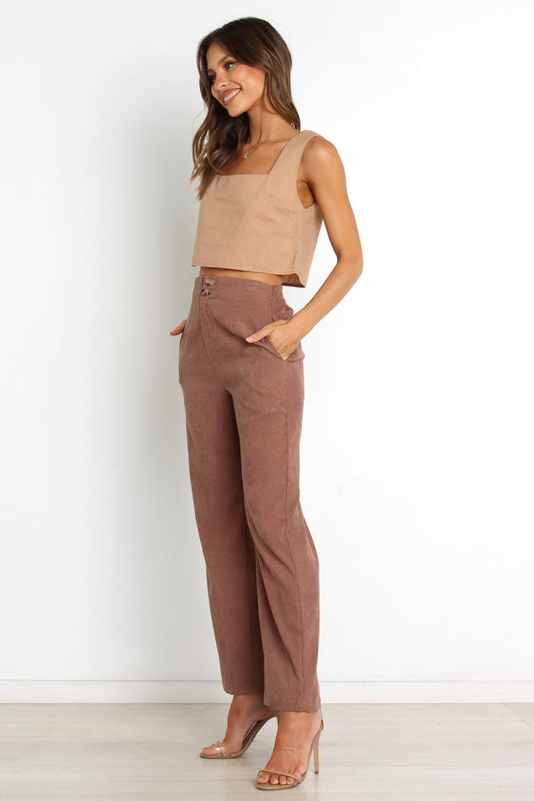 Petal and Pup USA BOTTOMS Springfield Pants - Brown