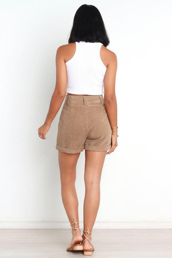 Petal and Pup USA BOTTOMS Talaren Shorts - Brown