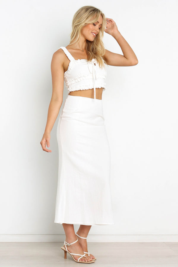 Petal and Pup USA BOTTOMS Wye Skirt - White