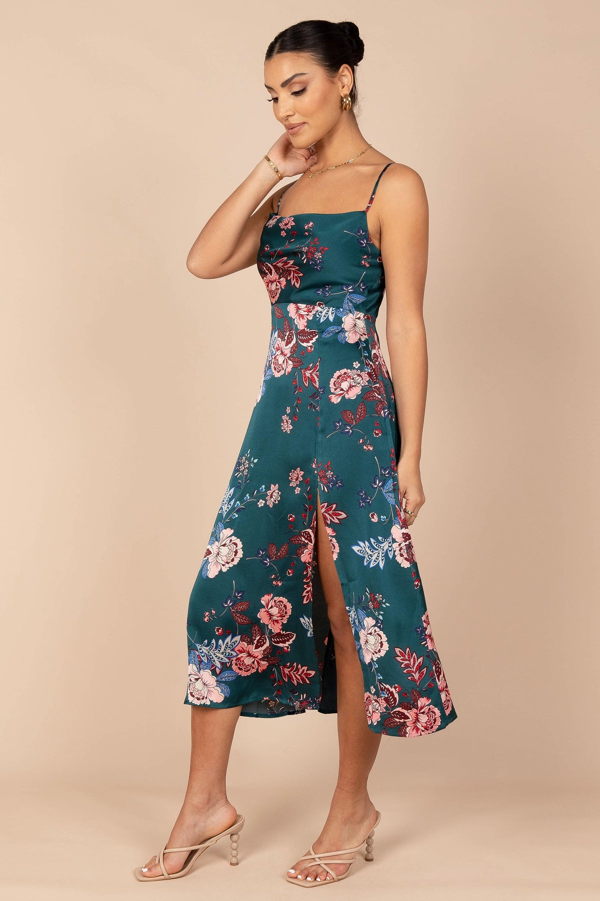 alejandra satin pleated dress ALC Satin Alejandra Pleated Dress by ALC