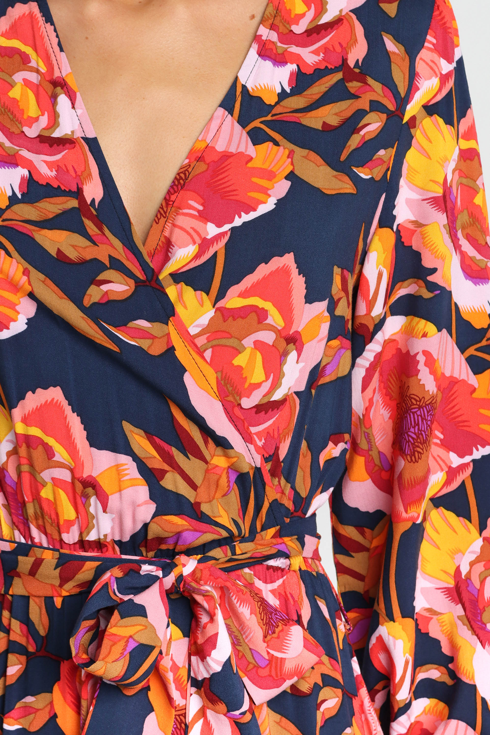 Petal and Pup USA DRESSES Balsa Dress - Navy Floral