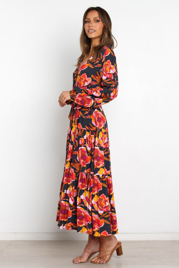 Petal and Pup USA DRESSES Balsa Dress - Navy Floral