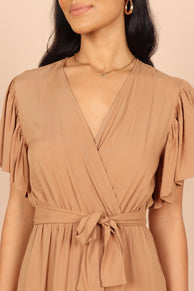 Petal and Pup USA DRESSES Barker Dress - Tan